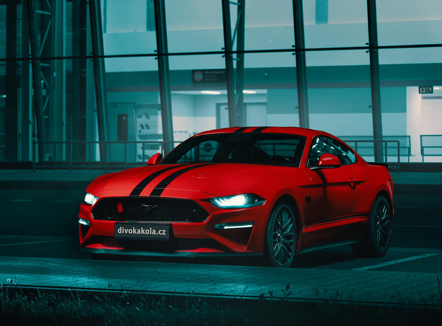Pronájem Fordu Mustang Coyote V8 v Praze